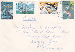 Australia 1977 Antarctic And Cocos Stamps On Commercial Cover - Lettres & Documents