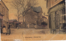 VILLECRESNES, Grande Rue, Carte Couleur Toilée Mais En Mauvais état, Deux Scans - Villecresnes