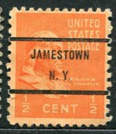 USA - Préoblitéré - Precancel - JAMESTOWN - NEW YORK - Préoblitérés