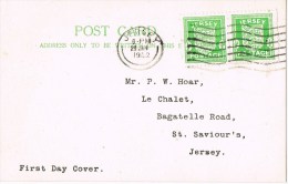 9798. Post Card F.D.C. JERSEY. Is. Canal 1942 Ocupation Allemagne - Occupation 1938-45