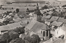 BREUVANNES (Haute-Marne) - CPSM  EN AVION AU DESSUS DE L'EGLISE .. - Autres & Non Classés