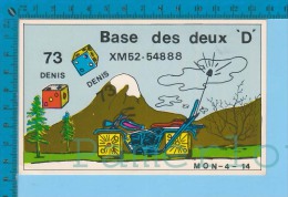 QSL Base Ou Mobile "des Deux D " Montreal P.Q.   ( XM-52...., CB Radio  CPM ) Recto/verso - Autres & Non Classés