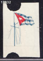 O)1951 CARIBE, DIE PROOF CENTENARY OF ADOPTION OF CUBA´S FLAG.- - Imperforates, Proofs & Errors