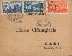 Romania- Private Postcard,addressed To One Surgical Clinics, For Diagnosis 1947 - Stamp With King Mihai, Views - 2/scans - Lettres & Documents