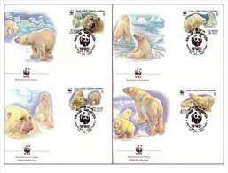 (WWF-050) FDC W.W.F. USSR White Bear 1987 - FDC