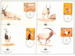 (WWF-027) FDC W.W.F. Niger Antelope 1985 - FDC