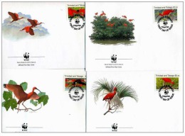 (WWF-101) FDC W.W.F. TRINIDAD & TOBAGO Bird 1990 - FDC