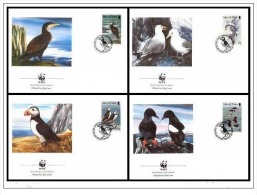 (WWF-086) FDC W.W.F. Isle Of Man Bird 1989 - FDC