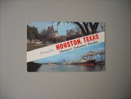 ETATS UNIS TX TEXAS GREETINGS FROM HOUSTON AMERICA'S INDUSTRIAL FRONTIER - Houston