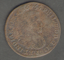 BELGIUM - SPANISH LOWCOUNTRIES / PHILIP IV Of SPAIN - TOKEN (1655 - BRUSSELS MINT) - Royal / Of Nobility