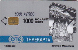 Telefonkarte Griechenland  Chip OTE   Nr.25  1993  1000  Aufl. 128.000 St. Geb. Kartennummer  417856 - Griechenland