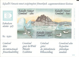 1987. Greenland Greets The World Philatelic Exhibition. MNH / **  (gr001) - Blocs