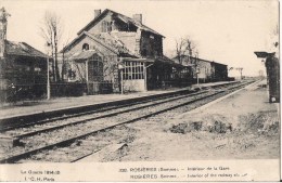 ROSIERES INTERIEUR DE LA GARE GUERRE 1914 15 MILITARIA CPA NO 338 - Rosieres En Santerre