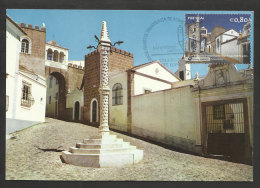 Portugal Elvas Et Fortifications Site UNESCO Pilori Carte Maximum 2014 Elvas World Heritage Pillory Maxicard - Maximumkarten (MC)