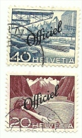 1950 - Svizzera S288 + S292 Soprastampato C3484, - Oficial