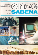 Magazine ONZE SABENA Mei 1992 36blz Voor Inhoud Zie 2de Scan 20,8x29,4cm 160gram Avion Aviation Luchtvaart Z213 - Inflight Magazines