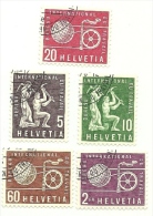 1956 - Svizzera S369/71 + S373/74 Organiz. Internaz. Lavoro C3486 - OIT