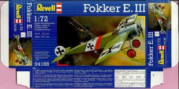 Fokker E. III, 1:72, Revell - Empty Box - Flugzeuge