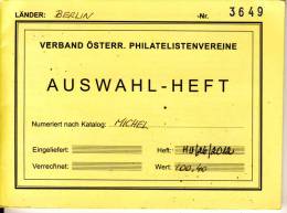 BERLIN - Auswahl-Heft ,  20 % V. Michel Katalogwert - Collections (en Albums)