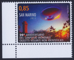 2013 SAN MARINO "20° ANNIVERSARIO DEL SIMPOSIO MONDIALE SUGLI UFO" SINGOLO MNH - Unused Stamps