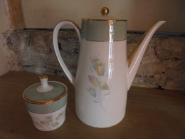 Vintage - Cafetière  + Sucrier "D&R W" Weissen Stadt Bavaria Années 50 - Andere & Zonder Classificatie