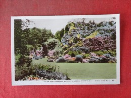 Canada > British Columbia> Victoria Sunken Gardens  RPPC Color Tinted    Ref 1416 - Victoria