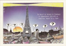 VEYRI. Carte Postale M24  /37. Centenaire De La Tour Eiffel 1889-1989. Levallois-Perret. - Veyri, Bernard