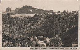 AK Fleischmann Nr. 669 Kirnitzschtal Schrammsteine A Ostrau Schandau Schmilka Schöna Krippen Pirna Sächsische Schweiz - Kirnitzschtal