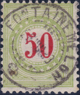 Heimat NE FONTAINEMELON 1893-08-26 Voll-Stempel Auf 50Rp Porto Zu#20DaIIN - Postage Due