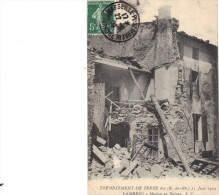 CPA  Tremblement De Terre Des (B. Du Rh.) 11 Juin 1909  Lambesc. Maisons En Ruines - Lambesc
