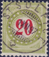 Heimat NE ST SULPICE 1897-12-01 Voll-Stempelporto-Ziffer 20Rp Zu#19EIIK - Taxe