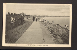 AK Bremerhaven Strandpromenade 1919 Nach Frankfurt, 2 Bilder - Bremerhaven