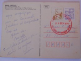 Bresil Carte De 1978 Pour Toulon (cachet Rouge ) - Briefe U. Dokumente