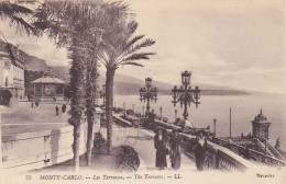 Carte Postale Ancienne écrite Et Ayant Circulé (1919) - MONTE-CARLO - LES TERRASSES - The Terraces - Las Terrazas