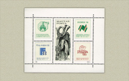 Hungary 1988. Stamp Exhibition Sheet MNH (**) Michel: Block 197A / 1.70 EUR - Ungebraucht