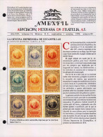 G)1996 MEXICO, AMEXFIL MAGAZINE, SPECIALIZED IN MEXICAN STAMPS, YEAR XIV VOL. 14-SEP-OCT- 1996-NUM. 80, XF - Español