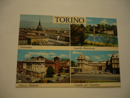 CT-00196-- TORINO-PANORAMA-CASTELLO MEDIEVALE-PALAZZO MADAMA-CASTELLO DEL VALENTINO - Multi-vues, Vues Panoramiques