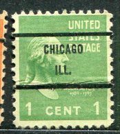 USA - Préoblitéré - Precancel - CHICAGO - ILLINOIS - Vorausentwertungen