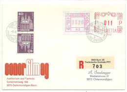 1976 FDC A2 Auf Brief Mit 11 Rp Frankatur Und Kehrdruck - Automatic Stamps