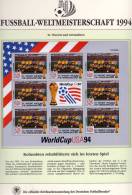 Team Colombia Zur Fussball WM 1994 Vincent 2815 Kleinbogen ** 8€ Kicker World Cup USA-Flagge Flag Bloc Soccer Sheetlet - 1994 – USA