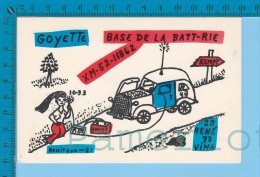 QSL Base Ou Mobile " De La Batt-rie "mont St-Grégoire P. Quebec  ( XM-52..., CB Radio  CPM ) Recto/verso - Autres & Non Classés