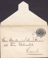 Sweden "Petite" Postal Stationery Ganzsache Entier 4 Öre UNNARYD 1905? To LUND - Postal Stationery