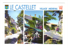 Le Castellet: Multi Vues, Village Medieval, Bar Glacier " Le Souco " (14-2546) - Le Castellet