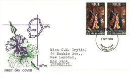 (PH 561) Niue Island FDC Cover - 1969 - Niue