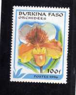 BURKINA FASO 1996 ORCHIDS ORCHIDEES ORCHIDEE 100 F ORCHIDEA ORCHID ORCHIDEE MNH - Burkina Faso (1984-...)