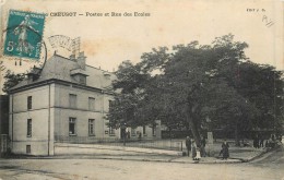 71 LE CREUSOT - Postes Et Rue Des Ecoles - Le Creusot