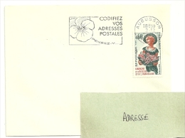 CREUSE - Dépt N° 23 = AUBUSSON 1965 = FLAMME CONCORDANTE N° 1449 =  SECAP Multiple ' PENSEZ + CODIFIEZ' - Postcode