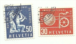 1960 - Svizzera S412/13 Org. Internaz. Del Lavoro C3494, - ILO