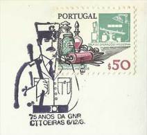 Portugal Cachet Commémoratif  75 Ans GNR Gendarmerie 1986 Event Postmark 75 Years GNR Police - Politie En Rijkswacht