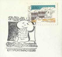 Portugal Cachet Commémoratif  Expo Philatelique Jeunesse Portimão Algarve 1986 Event Postmark Youth Stamp Expo - Annullamenti Meccanici (pubblicitari)